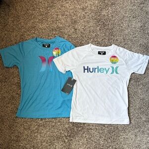NWT Set of two Hurley UPF 50+ dry fit shirts size 5 boys